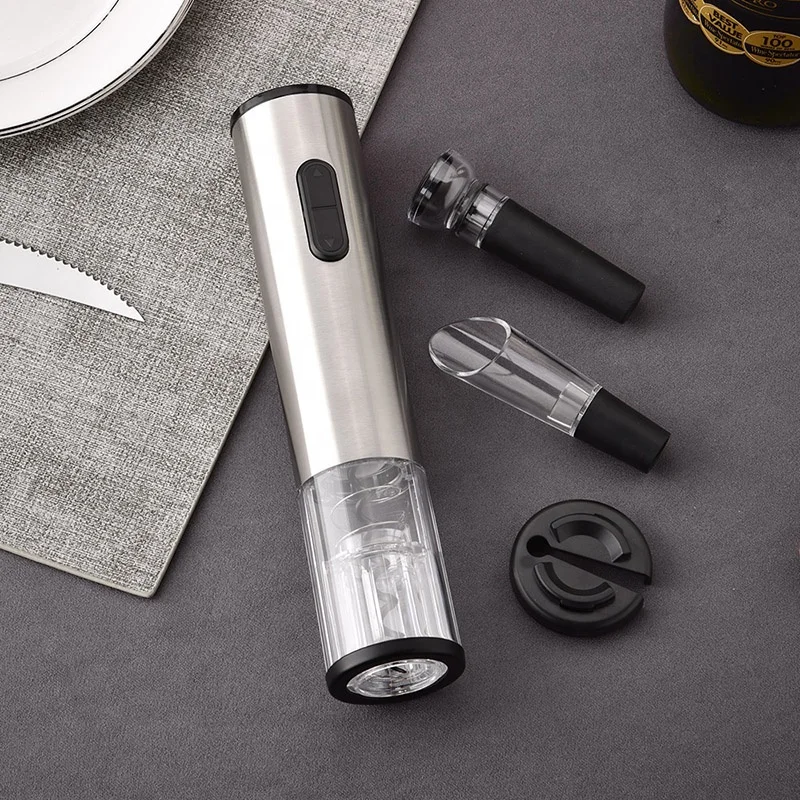 Hot Selling One Touch Electric Wine Corkscrew Opener With Foil Cutter