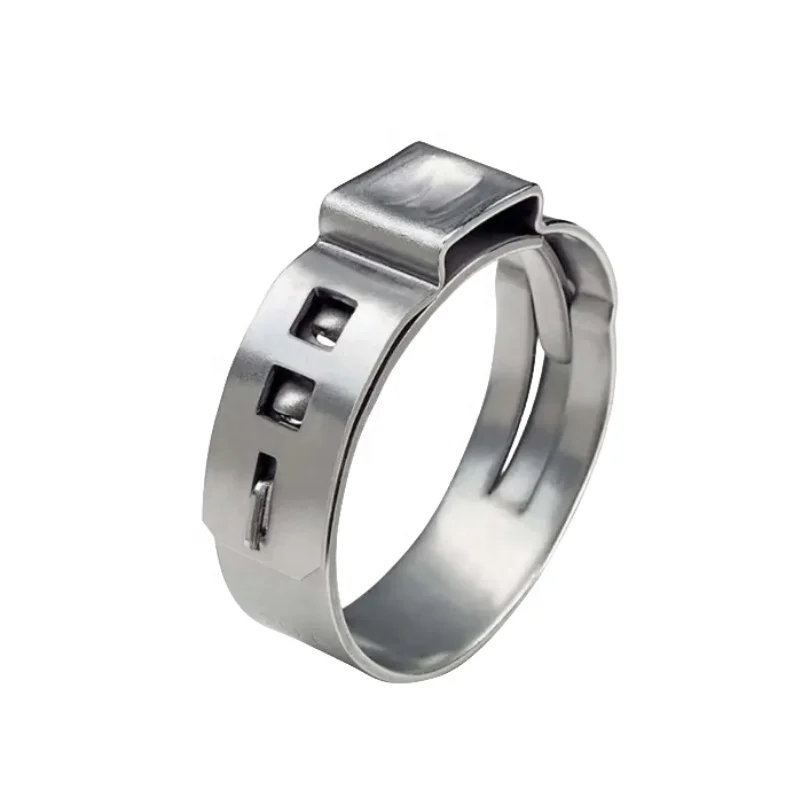 German American Style Throat Clamps Single Ear Double Wire Strong/Heavy/Rubber Strip/Hand Twisted Hose Clamp/Gas Pipe Clamp