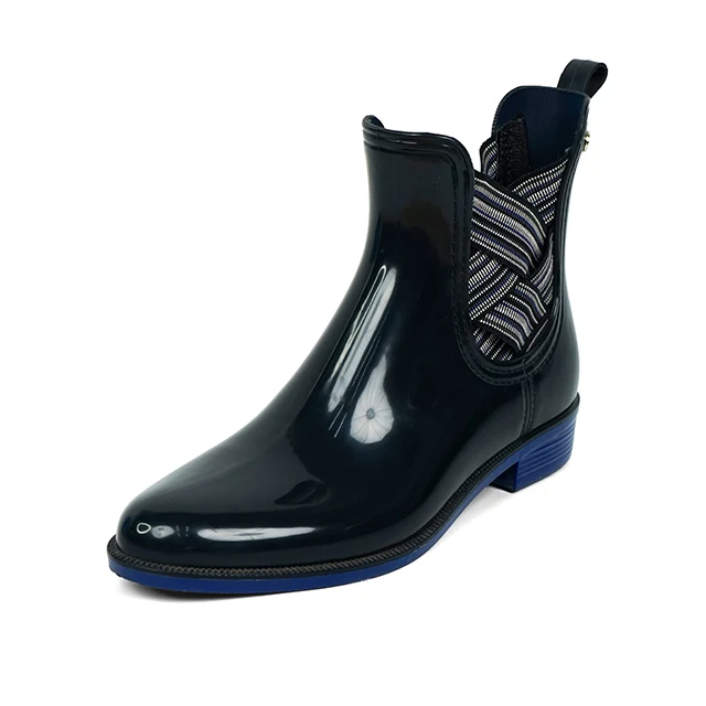 
Chelsea New Fashion PVC Comfortable Rain Boots for women ladies anti-slip wellies waterproof rain shoes 