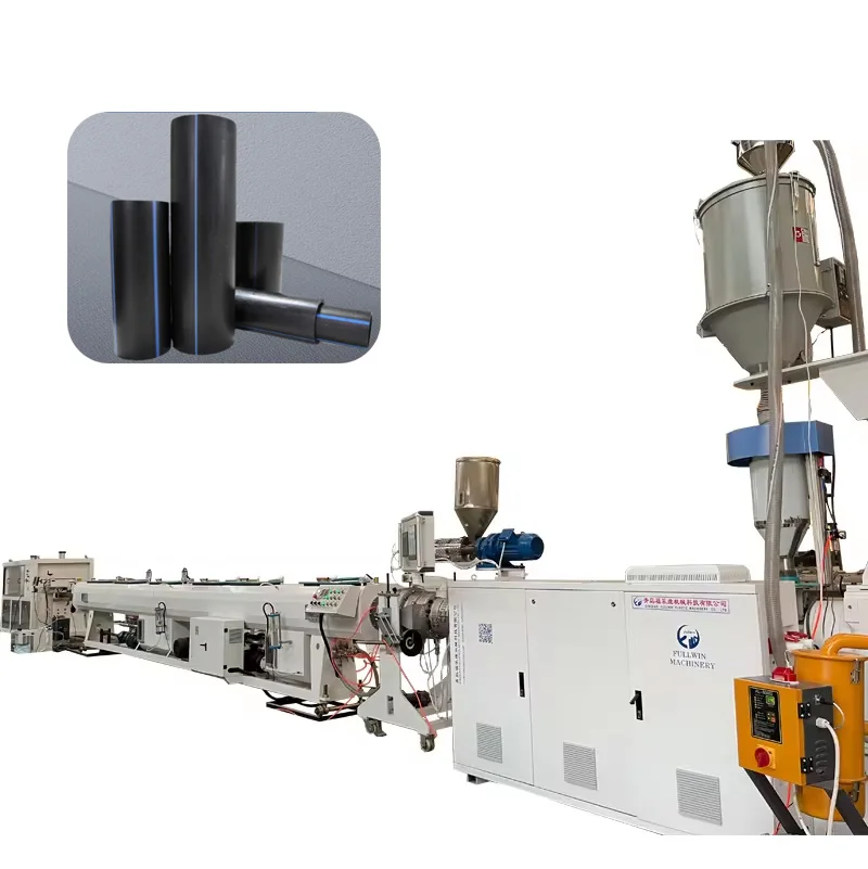 HDPE drainage tube manufacturing plant / PE pipe making extrusion machine production line manufacturing plastic extruder