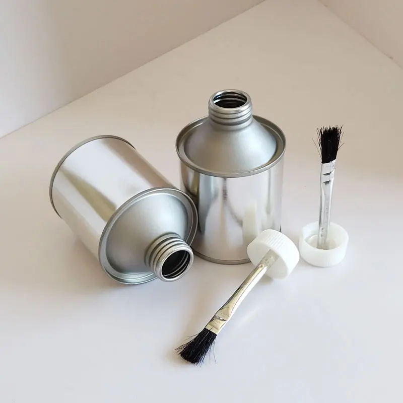 Оловянная банка объемом 200 куб. См с пластиковой крышкой для Вулканизации Цемента для ремонта шин японский стандарт