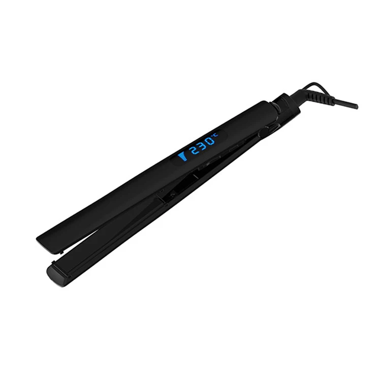 Hot selling  professional nano hair straightener Titanium Flat Iron with MCH super fast heating with LED digital