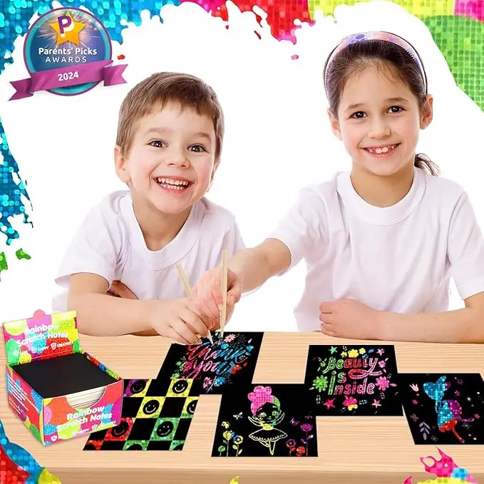 drawing pad for children\nrainbow scratch paper sets\nmagic rainbow scratch paper