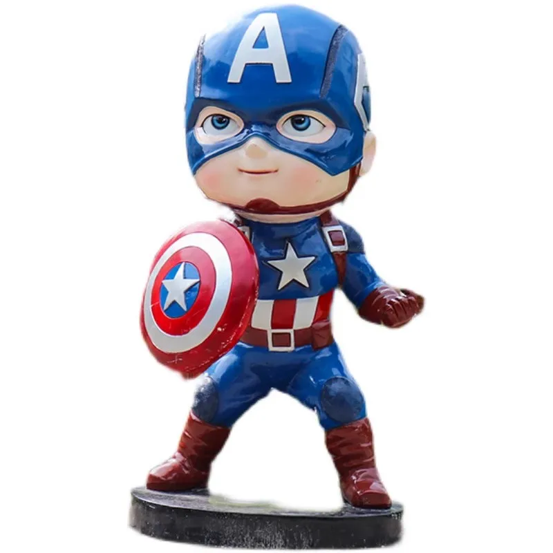 Outdoor Decoration Park Decoration Action Figures Life Size 4ft Cartoon Hero Marvel Cartoon Figure Statue