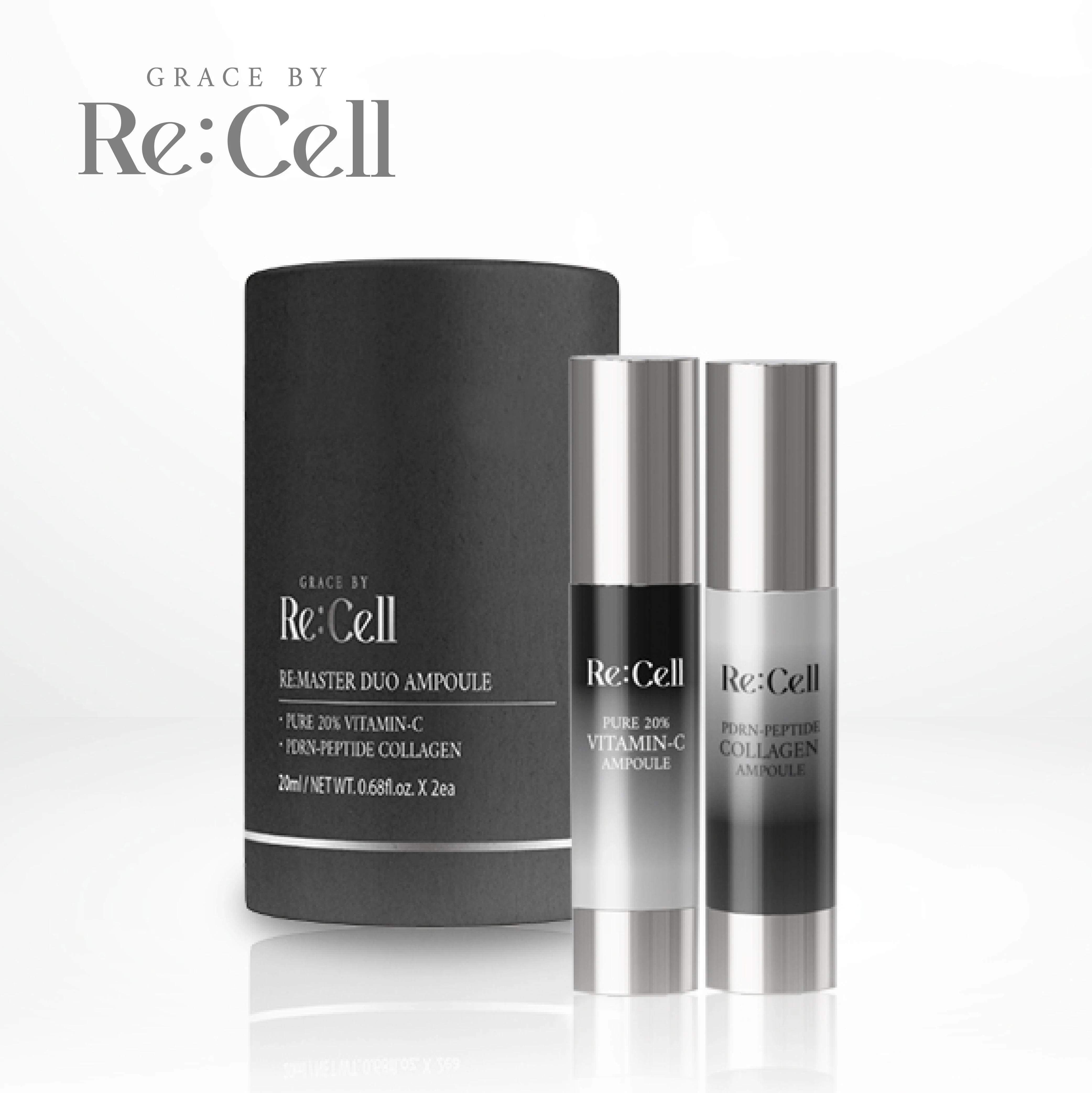 Korean Skincare Product  Grace by Re:cell OEM ODM Re:Master Duo-Ampoule For Skin Brightening