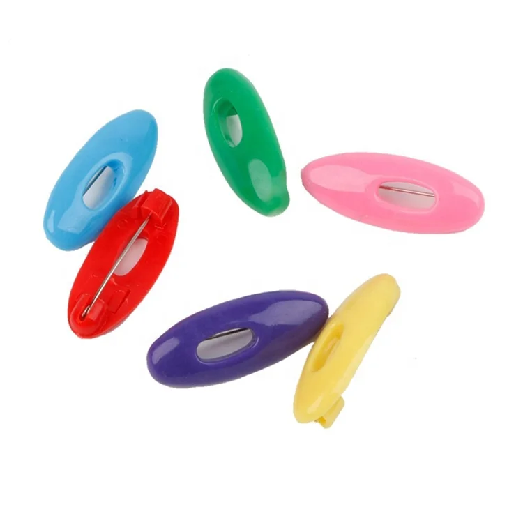 
Wholesale Bulk Colorful Plastic Safety Cheap Brooches Hijab Pins 