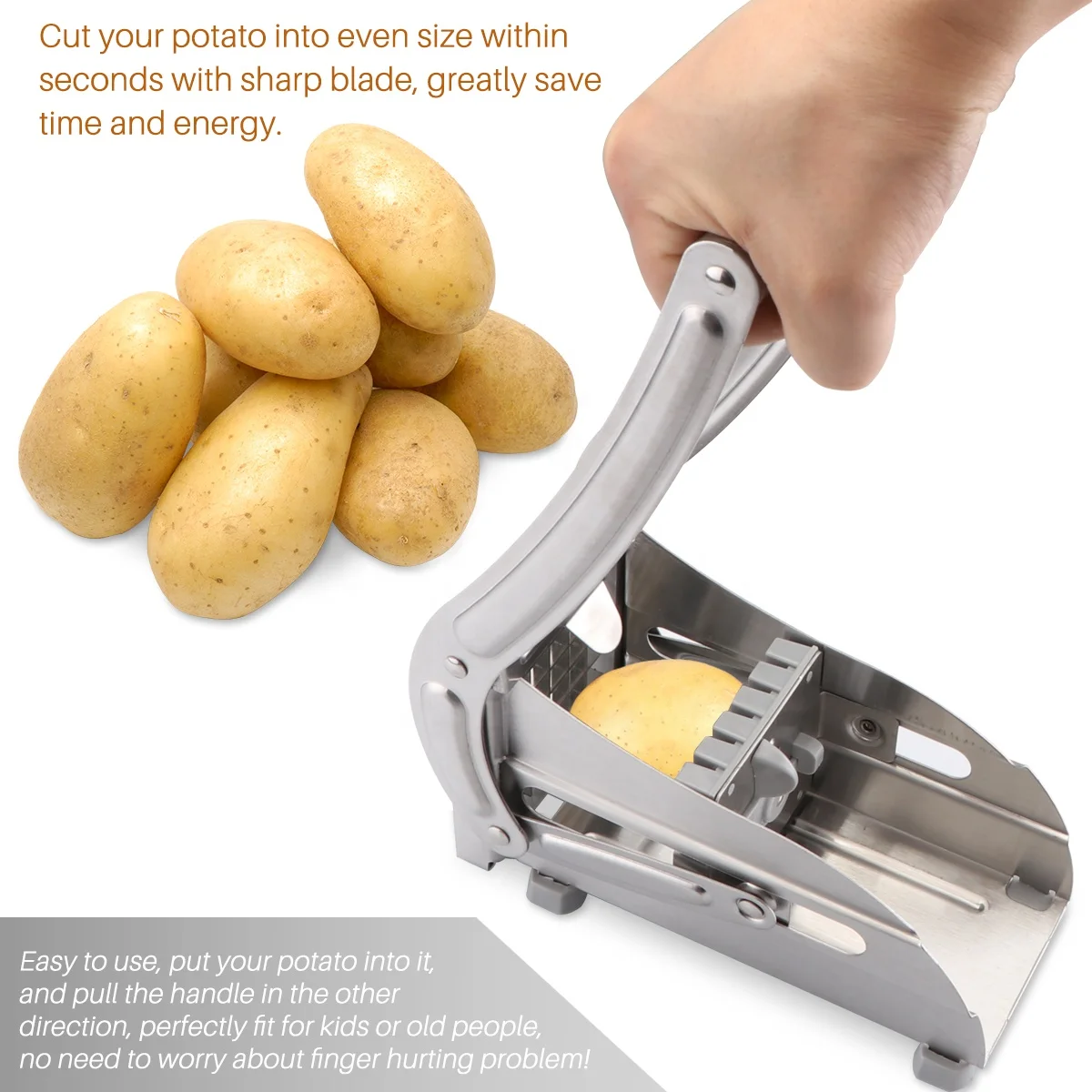 Stainless Steel French Fries Cutters tornado potato Chips Strip Cutter Maker Slicer Chopper Dicer Blades Kitchen Gadgets