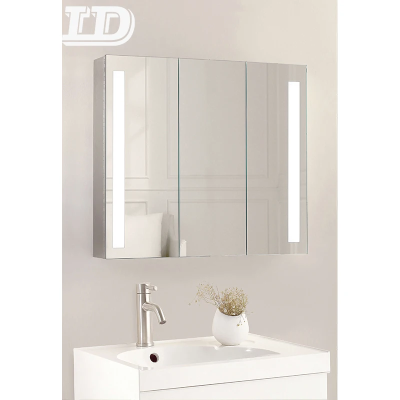 Storage Smart LED Vanity Bathroom Mirror Cabinets