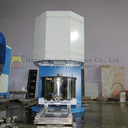 Automatic crush Frit Furnace VF-17R Automatic Carbon Control Natural Gas Fired Pit Type Carburizing Furnace