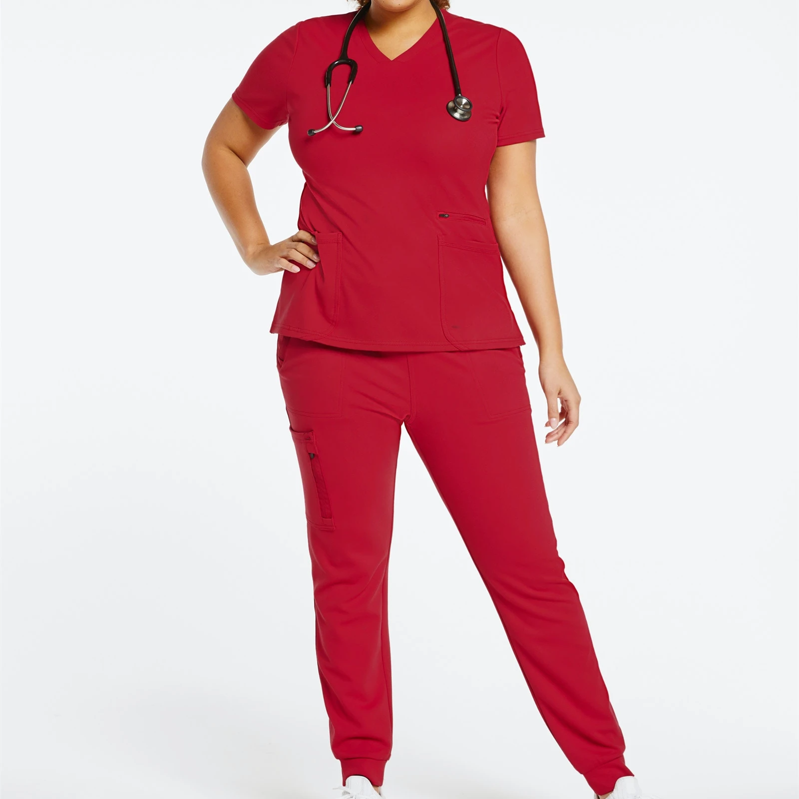 Дизайнерский скраб 2021, модный набор, штаны для больницы, униформа для бега