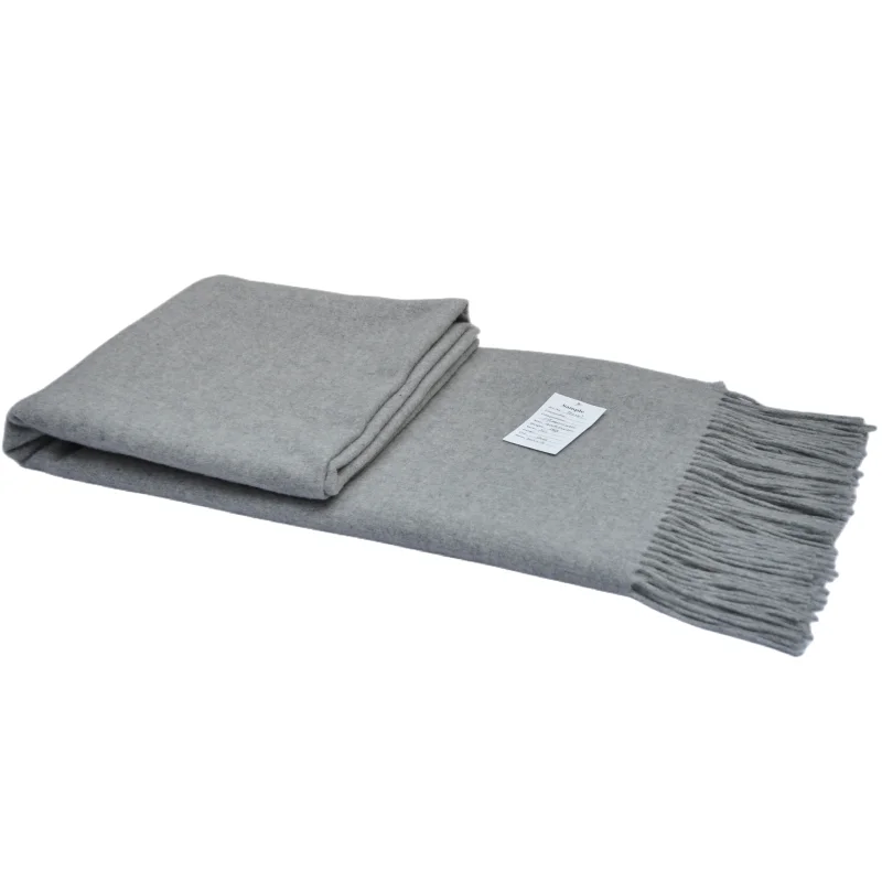 BLUE PHOENIX throw blanket for couch 100% high quality Australia merino wool charcoal grey sofa travel outdoor picnic outdoor