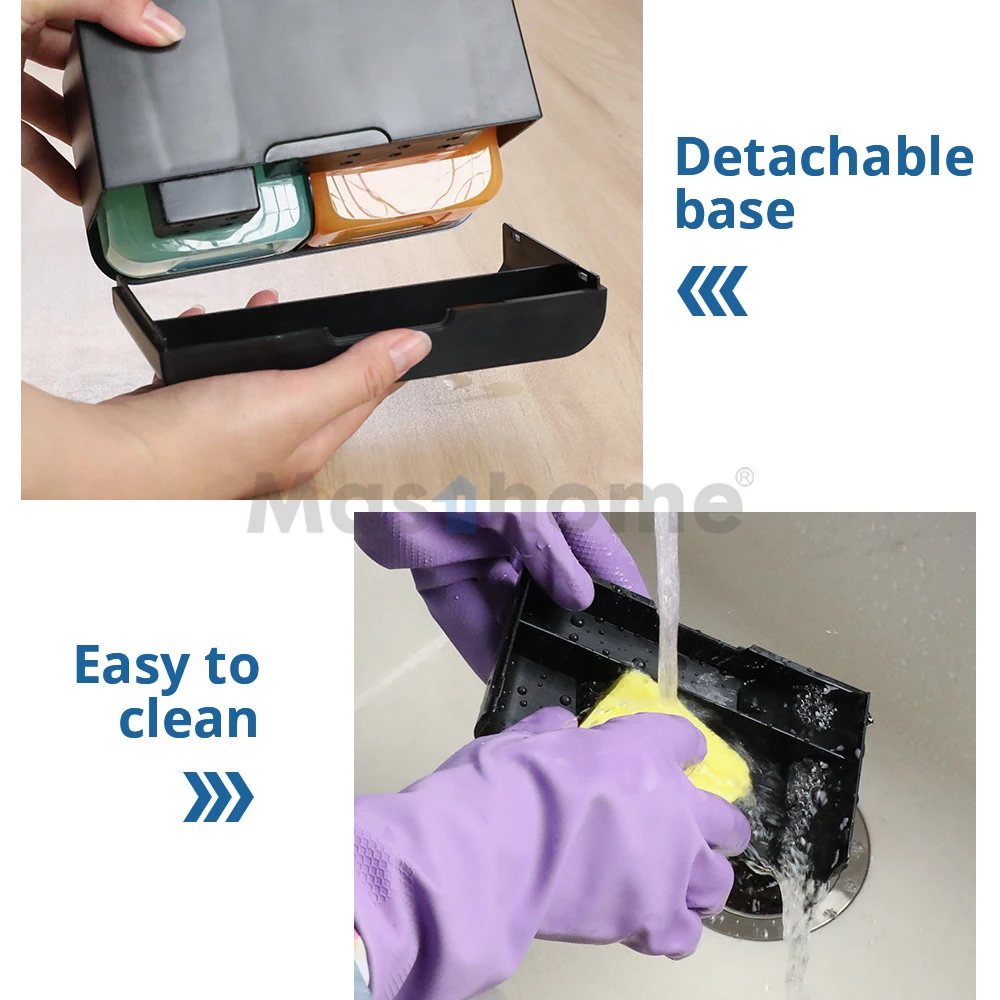 Masthome 4 In 1 Sink Organizer Kitchen Liquid Soap Dispenser Kitchen Sink Caddy Hand Dish Soap Dispenser Sponge Holder