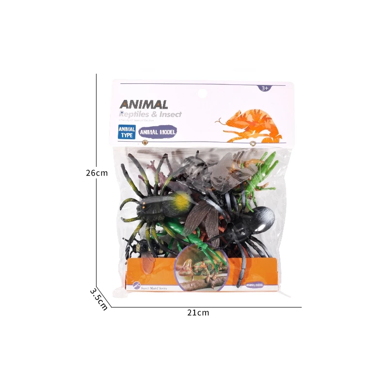 7.5CM Arthropod Animals Model 3D Insect Series Plastic Rubber Yellow Color Scorpion PVC Toy For Sale