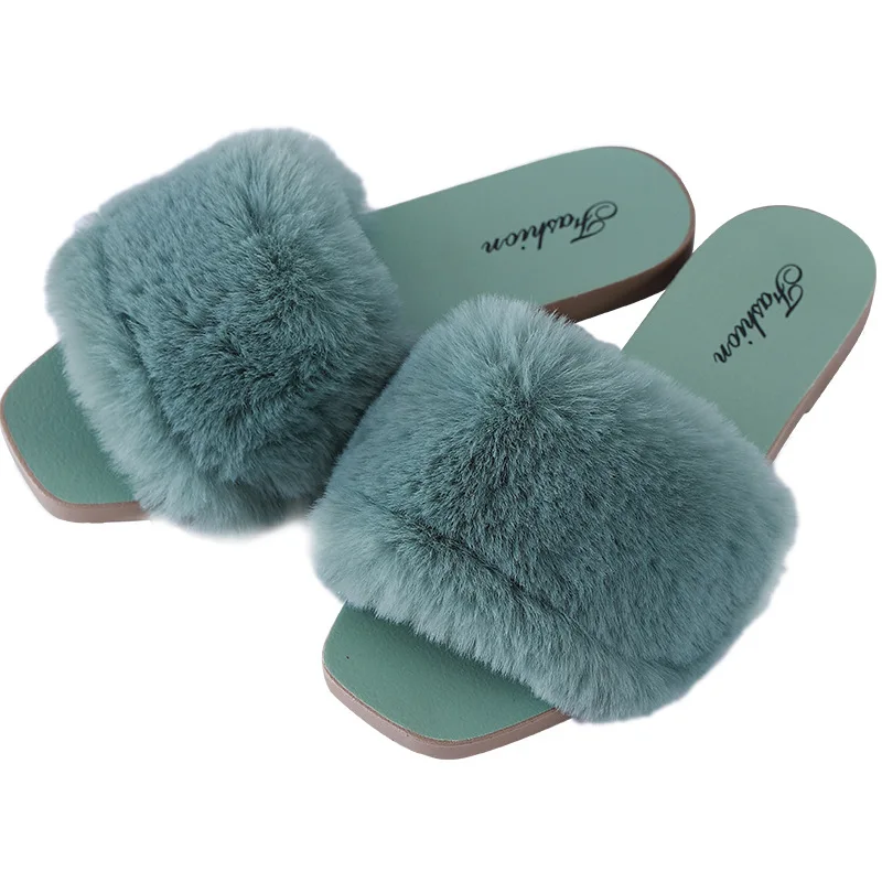 2022 Competitive price China wholesale websites Monochrome cross plush winter cotton slippers
