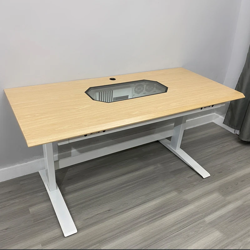 2023 Pull-Out Drawer PC Table Desk RGB ATX  DIY Cooling Fan Computer Gaming Case And Desk Two In One Combo