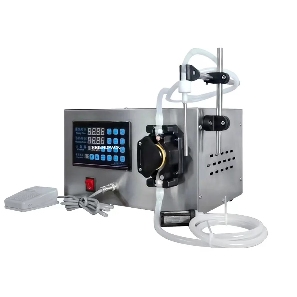 GF280P одна сопла, автоматическое управление педалью, перистальтический насос, привод, настольная машина для розлива