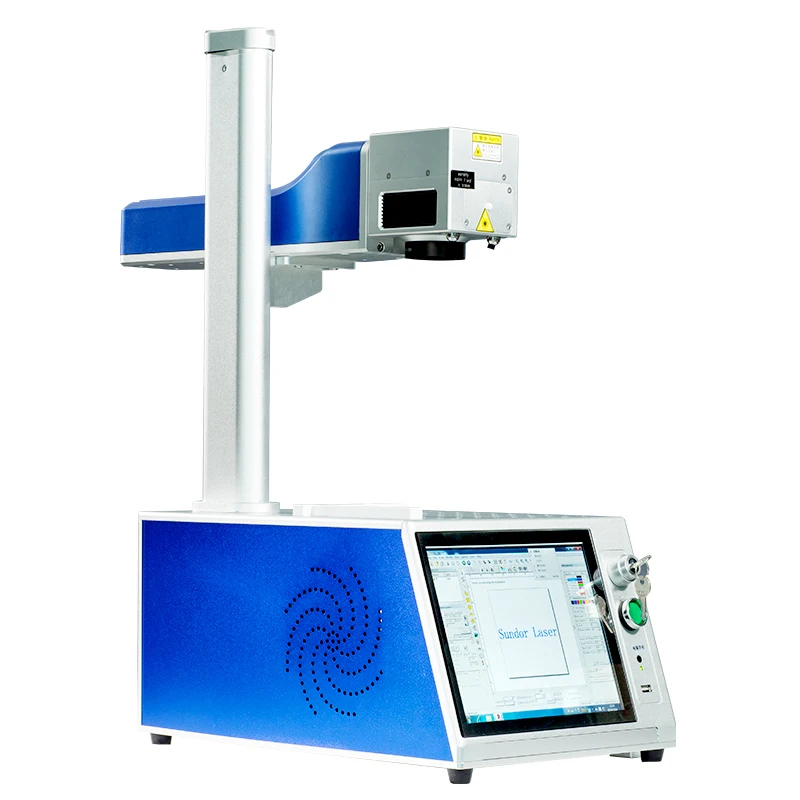 
Promotion Hot Export 20w 30w Rotate laser marker fiber laser marking machine for metal plastic 