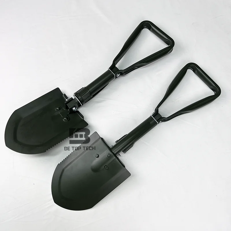 DIY Spade O.D. Green High Carbon Steel Folding Shovels