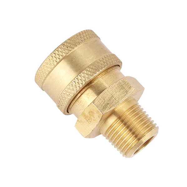 1/4 Inch Male & Female High Pressure Washer Brass Ball Quick Connect Coupler