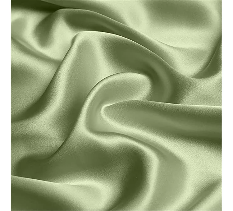 Non-toxic snow silk 100% pure mulberry silk fabric 16/19/22/25MM plain Charmeuse OEKO TEX 100
