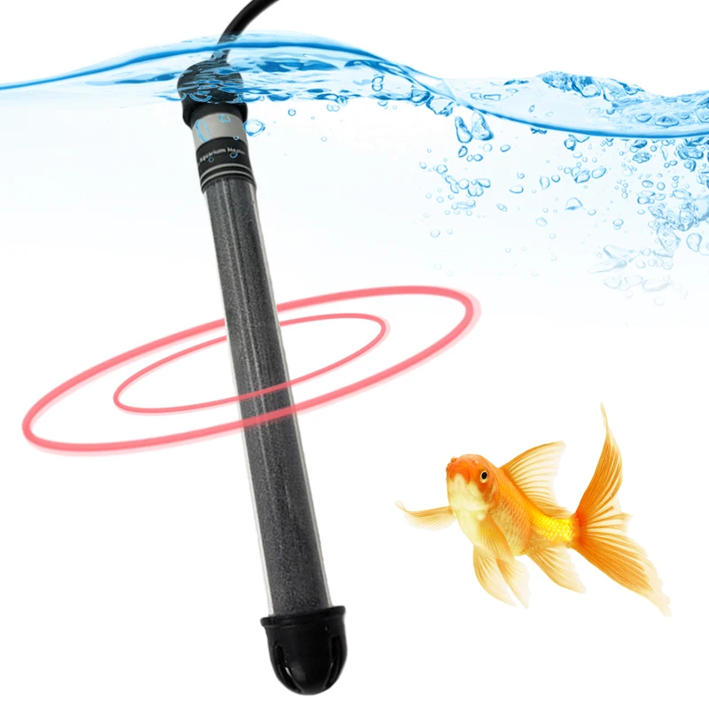 Digital Display Temperature Control Electric Heating Rod 25W 50W 100W 150W 200W 300W Quartz Water Heater for Fish Turtle Tank