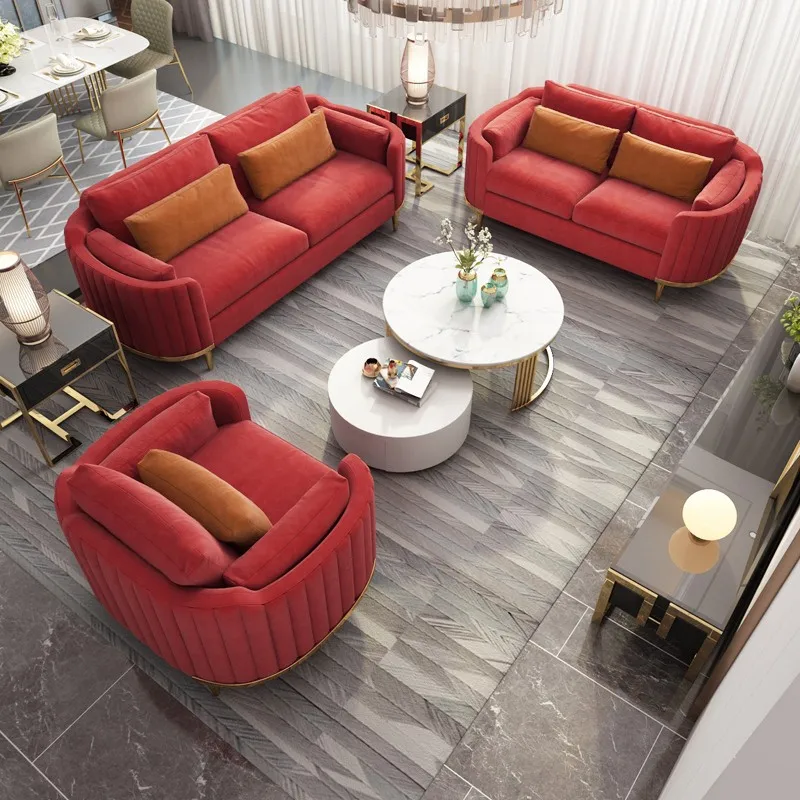Support custom new Dubai Italian luxury set living room sofa set furniture home curved dresser sofa 1+2+3 sets