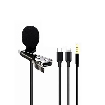 
New Mini Collar Microphone Smartphone Recording Portable Speech Interview Conference Microphone Saxophone microphone 