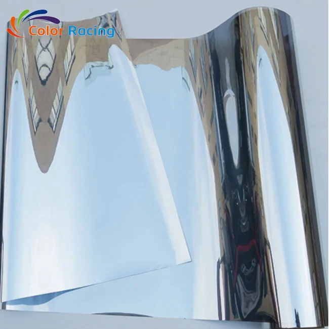 High privacy window film day and night home glass decoration PET solar control tinting film with one way vision mirror green