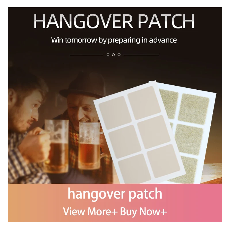 CE MSDS ISO wellness relieve alcohol discomfort beat hangover patch