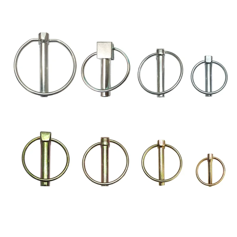 Din11023 4mm 6mm 8mm 10mm Yellow Zinc Plated Linch High Quality Safety Lock Pin Product manufacture in China
