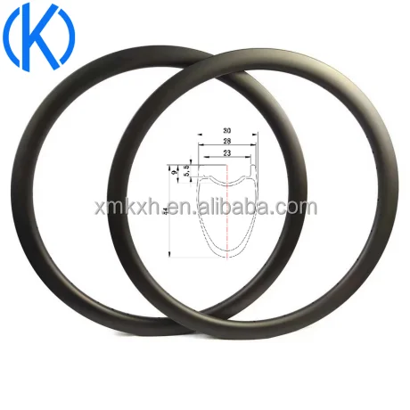 DX92844-QL 700C BWS carbon fiber rims 44mm depth 28mm width road disc brake rim tubeless compatible ultralight gravel brake rims