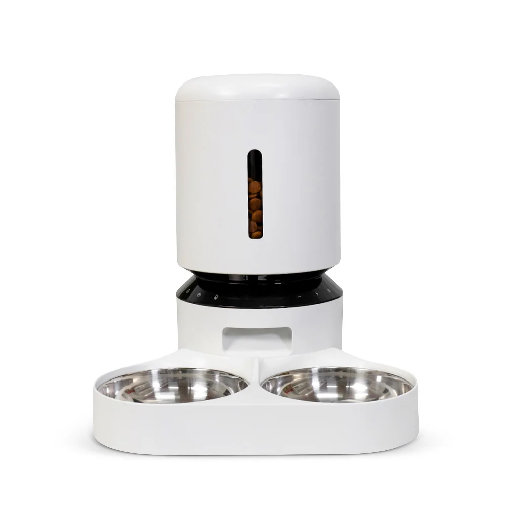 Electronic 5L Timing Auto Dog Cat Feeder Dog Cat Food Bowl Double Pet Dog Slow Feeder Bowl
