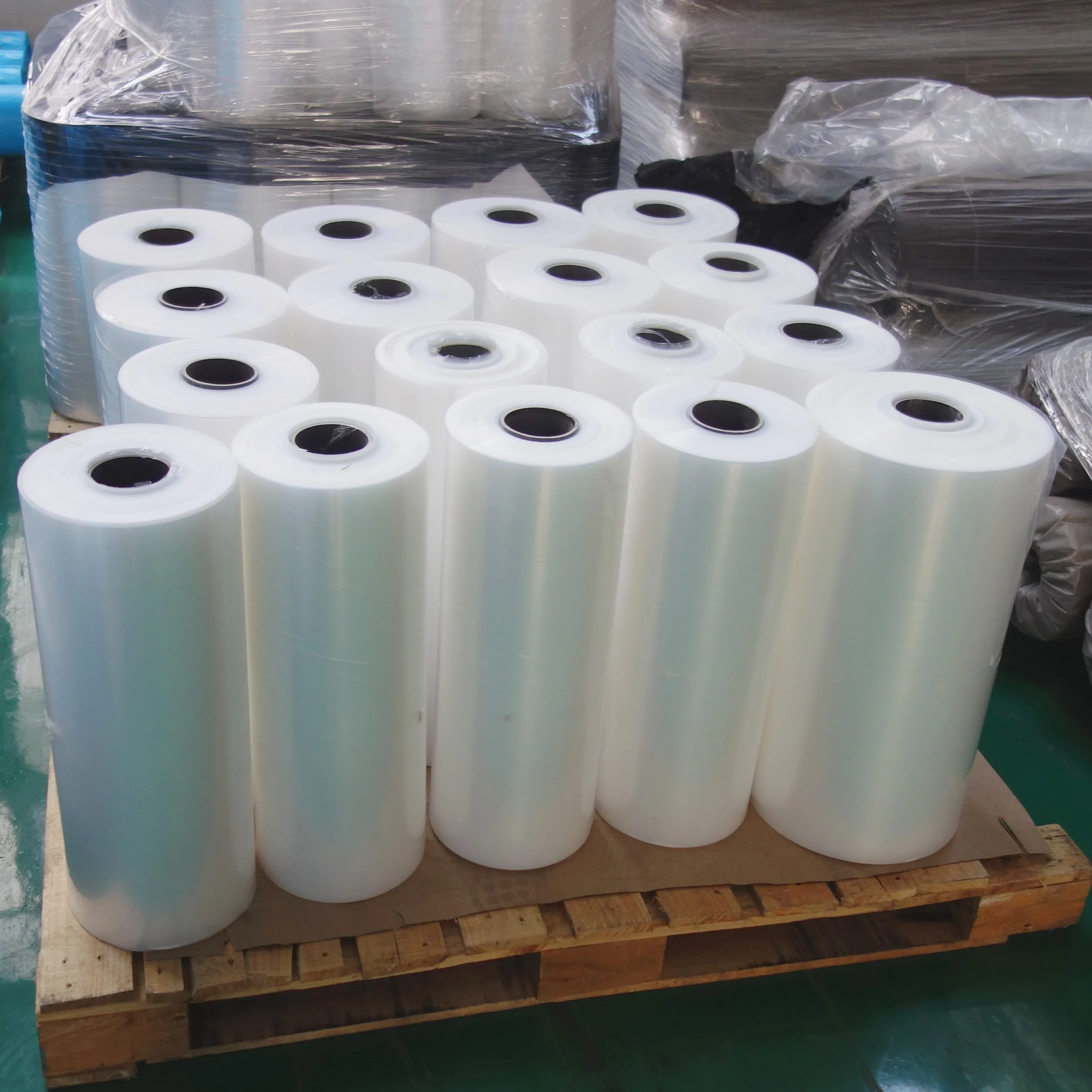 Top quality density Clear transparent  pe ldpe  plastic shrink film tube with width 200mm