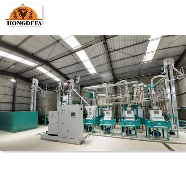 Hongdefa 20T/24H машина для измельчения кукурузы, муки, фрезерный станок