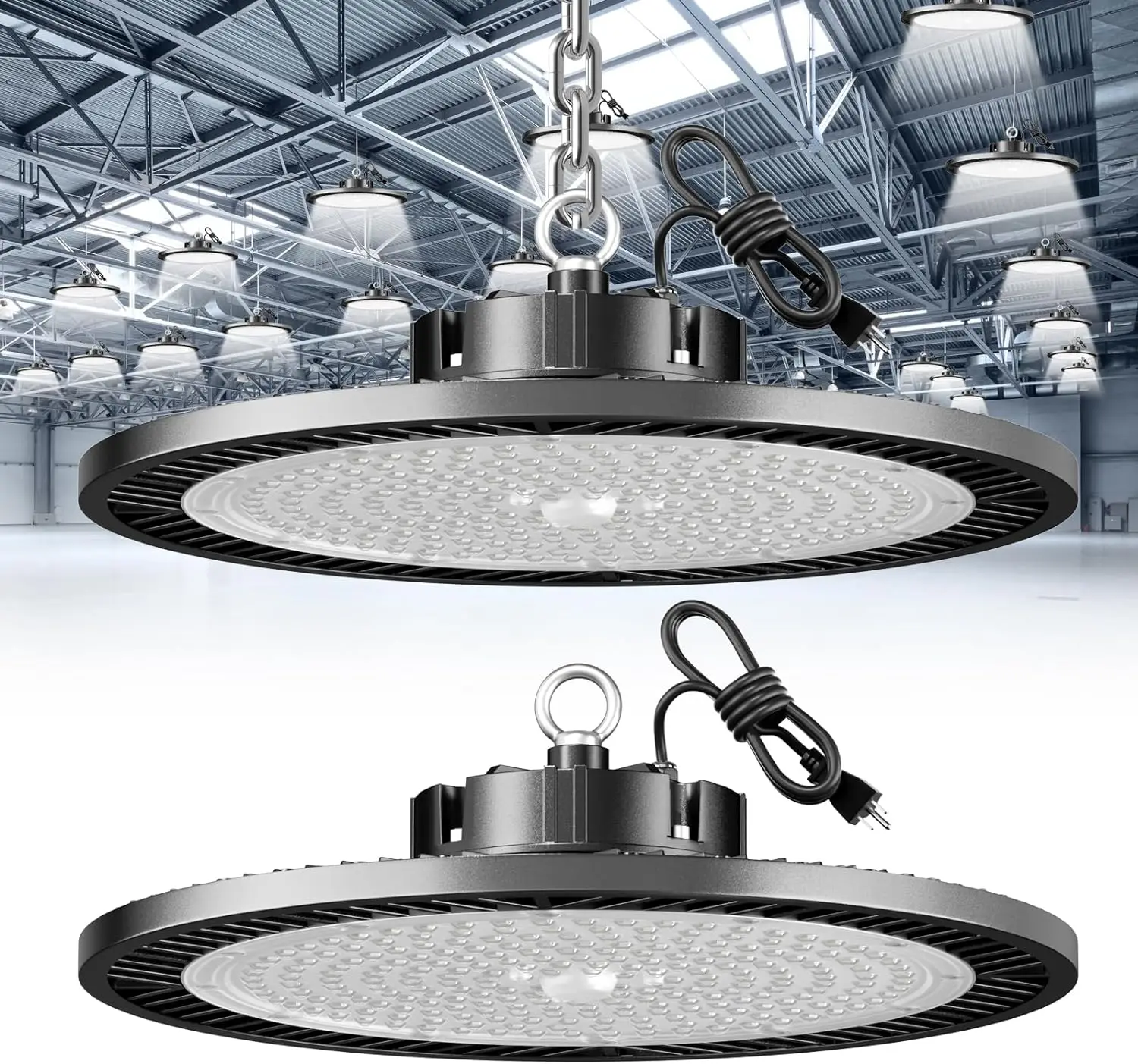 Led UFO 100W 150W 200W 300W 400W Industrial Lighting Highbay Lamp Fixture Warehouse Garage Canopy Light UFO Led High Bay Light