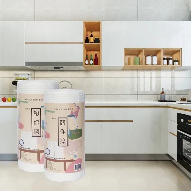 Superior Quality Plaid Pattern Disposable Rag 299 And Below GSM Kitchen Wiping Wipes