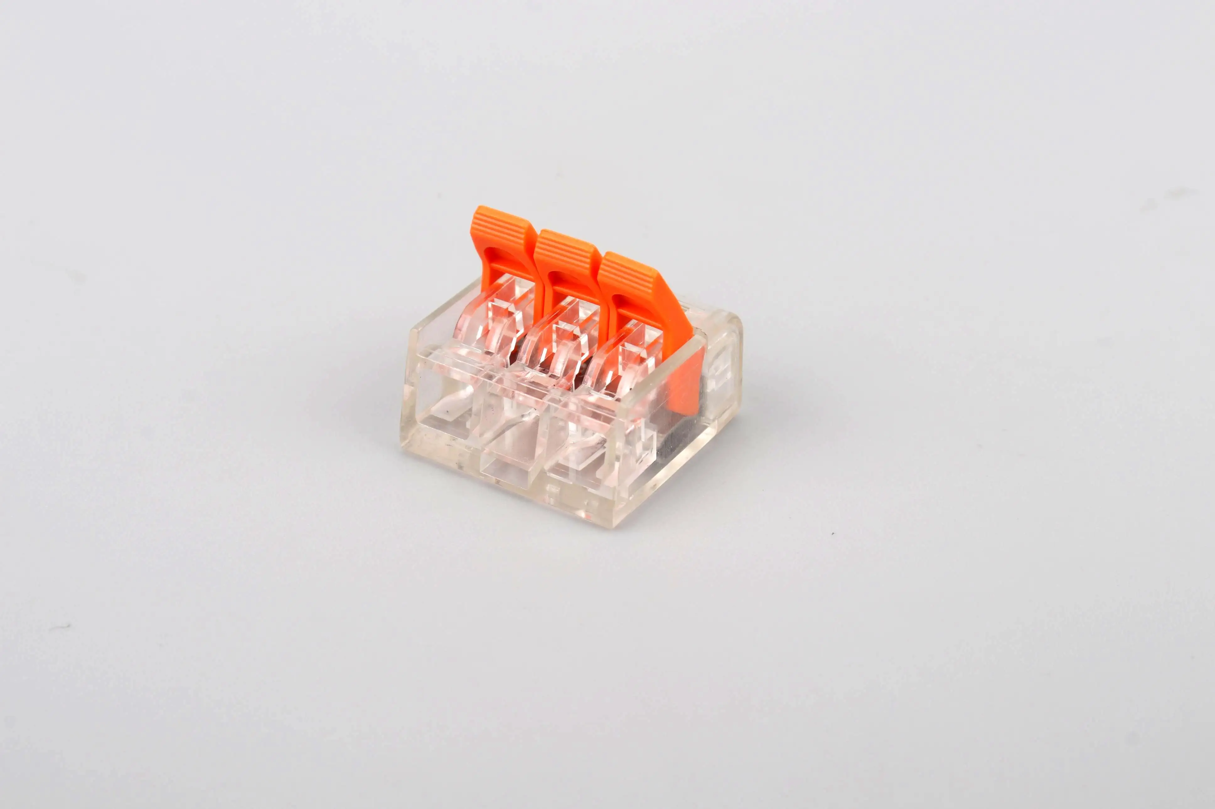 Most Popular 221 Series 221-413 Multi Core Electrical Compact Splice Terminal Block Wire Connector PC Plastic Bag Automotive BNC