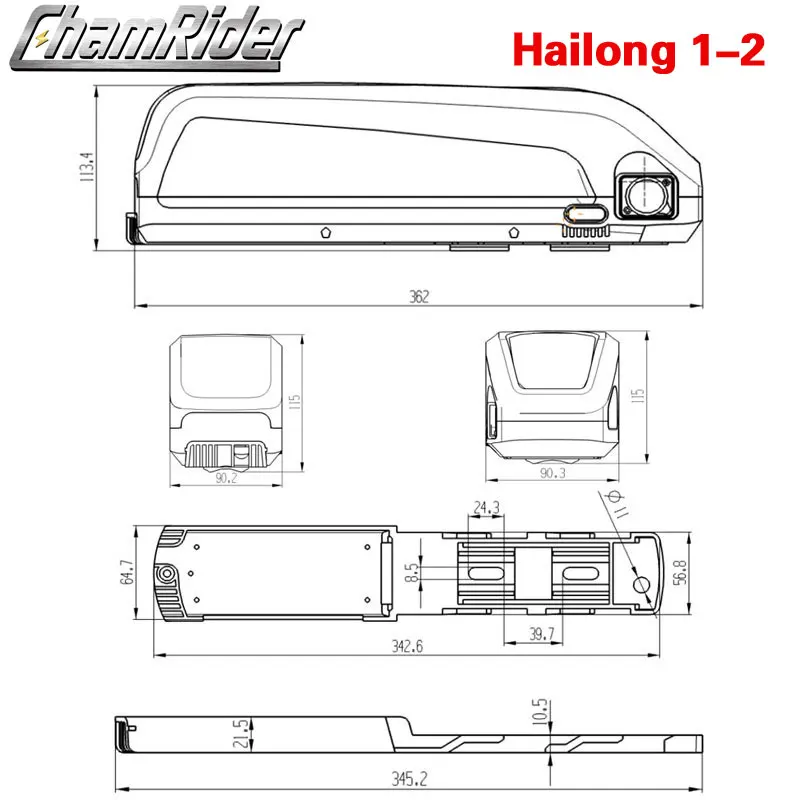 48V 17.5AH 18650 35E сотовый фара для электровелосипеда в батарея Hailong Downtube 40A BMS 350 Вт 500W 750W 1000W 1500W BBS02 BBS03