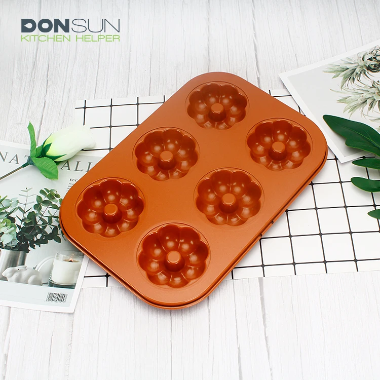 Non-Stick 6 Cup Carbon Steel  Muffin Pan