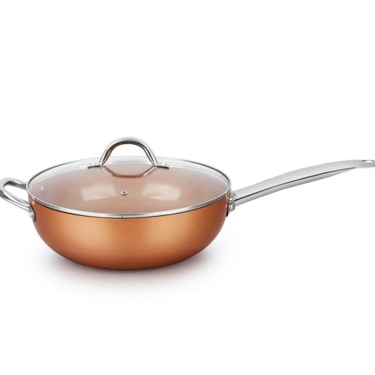Commercial Induction Chinese Copper Ceramic Coating Woks Cooker