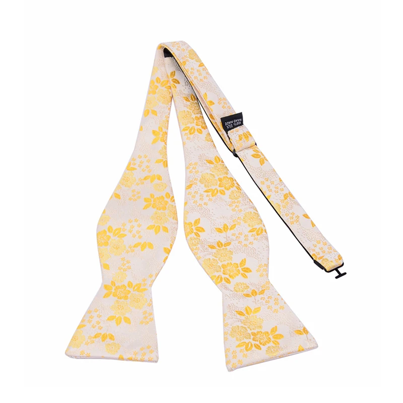 Мужской галстук-бабочка и карманный квадратный комплект с цветочным рисунком для свадьбы