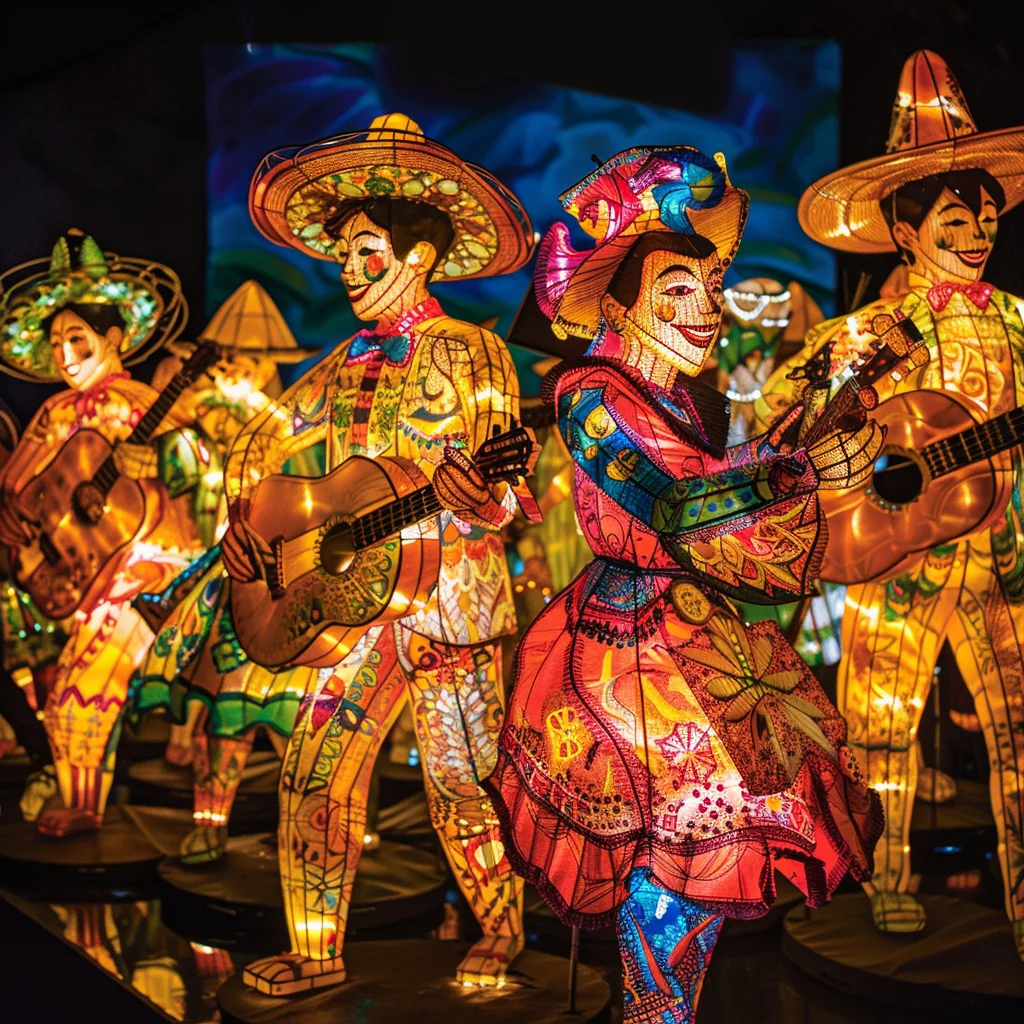 Lantern garden professional decoration character landscape grimace modeling lights scene