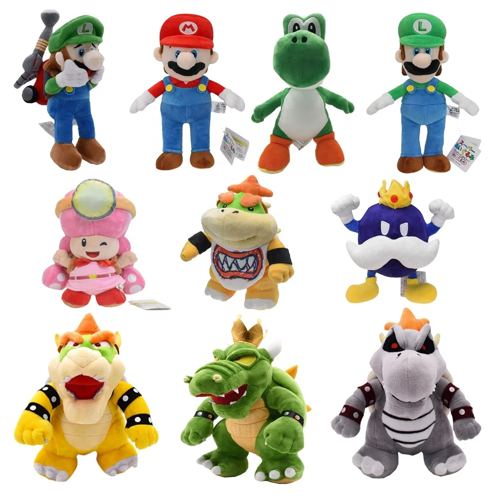 Wholesale High Quality Cute Cartoon Anime Plush Figure Doll Custom Stuffed Animal Toys Plush Cute Kids Mario Plush