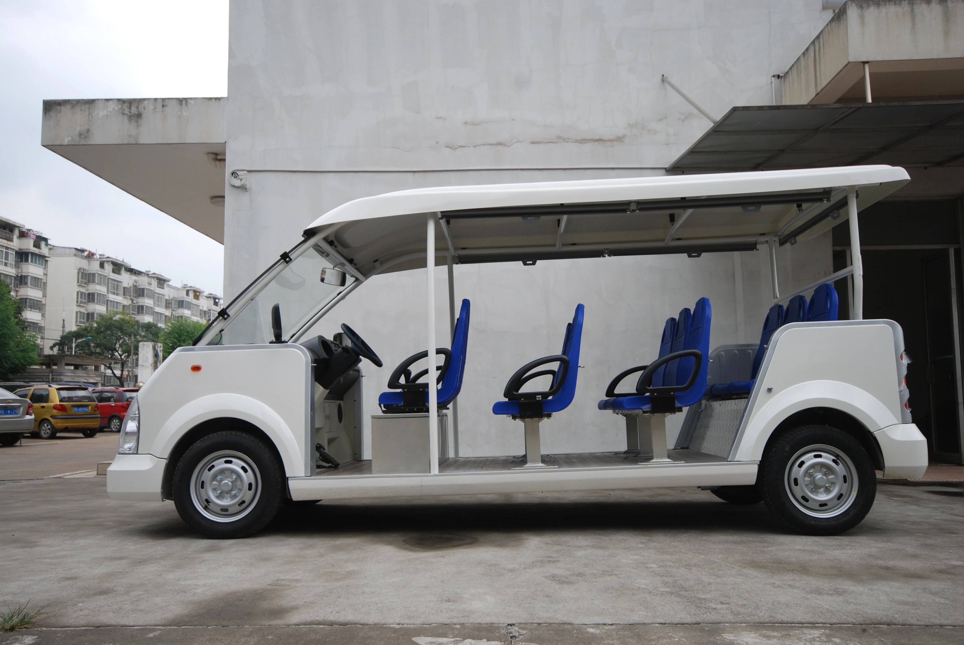 8, 11, 14 seats electric sightseeing car shuttle bus for scenic spots