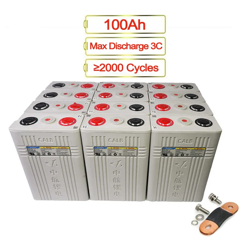 3.2V Lifepo4 CALB 100Ah 3C Battery Cells for 48V 100Ah Battery Pack