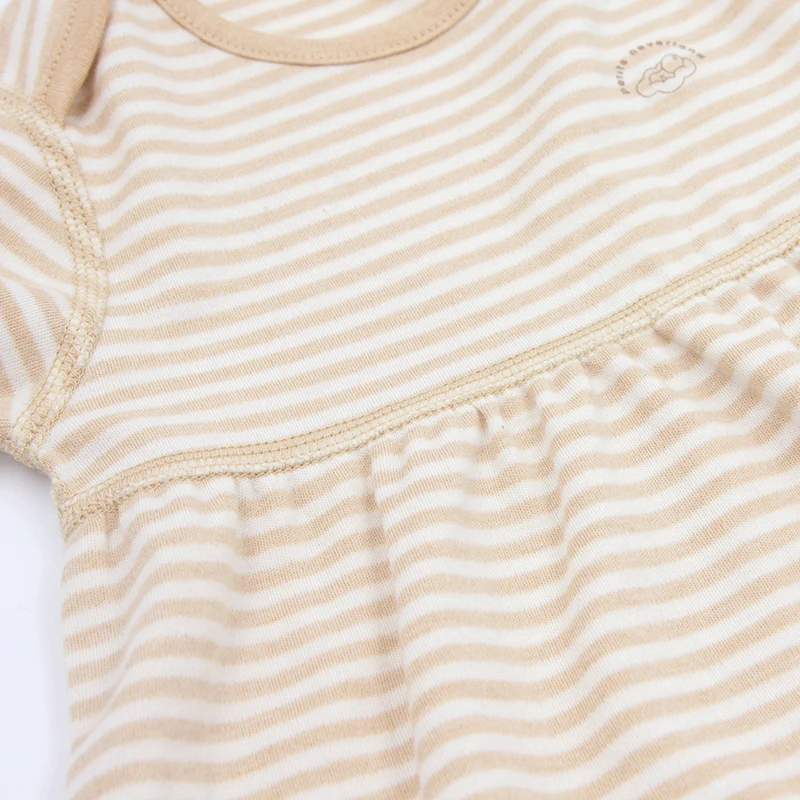 ТРАПЕЦИЕВИДНОЕ ПЛАТЬЕ из 100% органического хлопка для маленьких девочек от 6 до 12 месяцев