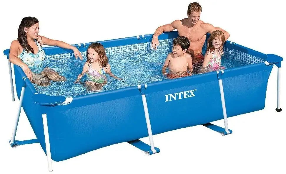 HI Durable Family rectangular PVC above ground pool 220*150*60cm intex 28270 frame for