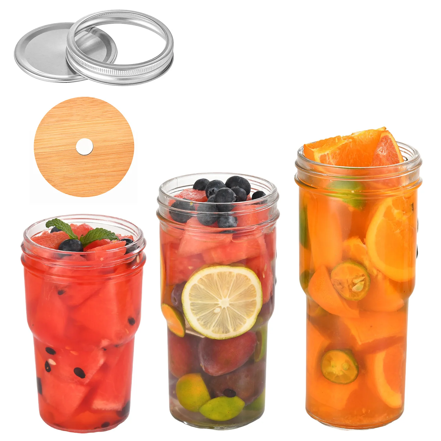 Custom DIY Print Sublimation Blank Glass Can Beer Glass Tumbler Cups For Beveage Store Glass Coffee Juice Mug Bottle