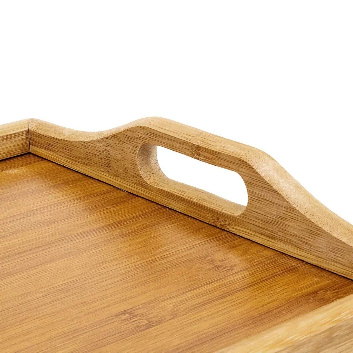 Natural Wholesale Hotel Home Serving Foldable Portable Bamboo Breakfast Table With Legs
