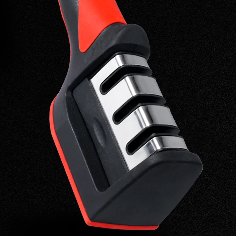 New Model Professional Mini Manual Stainless Steel 3 Stage Kitchen Handheld Knife Sharpener